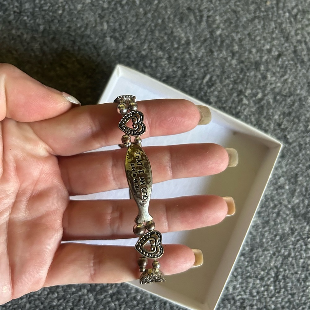 Be still and know that I am god stretch bracelet